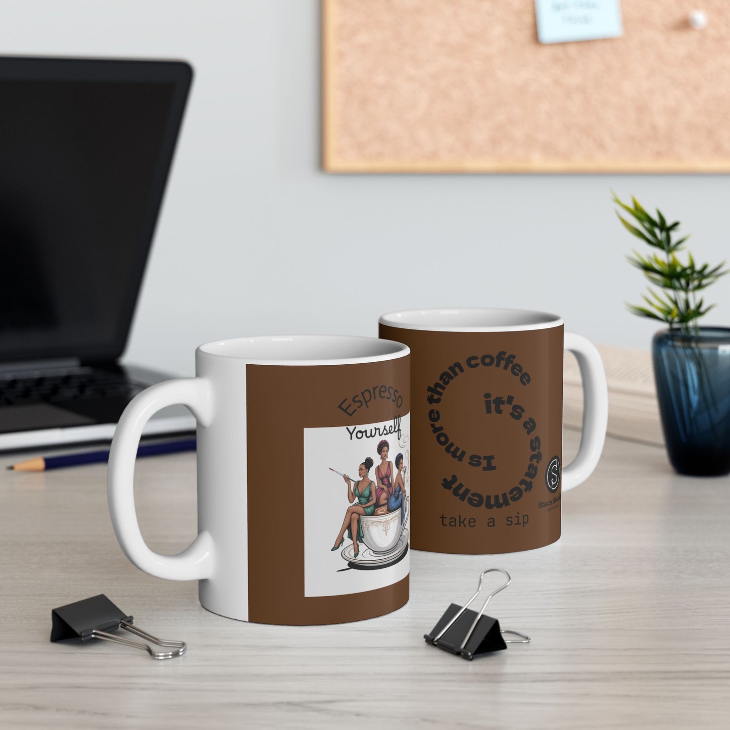 'Espresso Yourself' Ceramic Mug, by Stace Studios