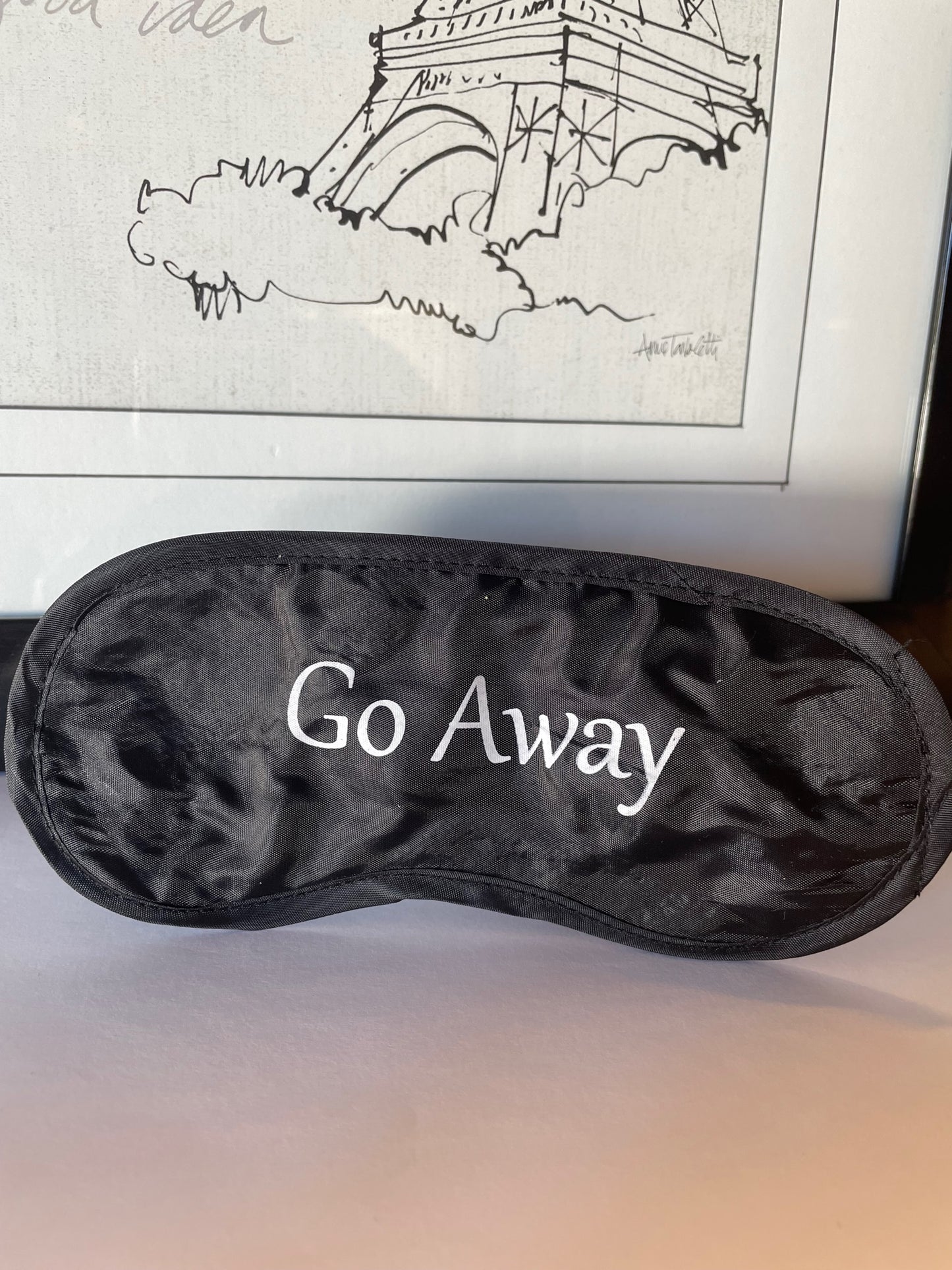 Silk Eye Masks with humorous sayings - Go Away