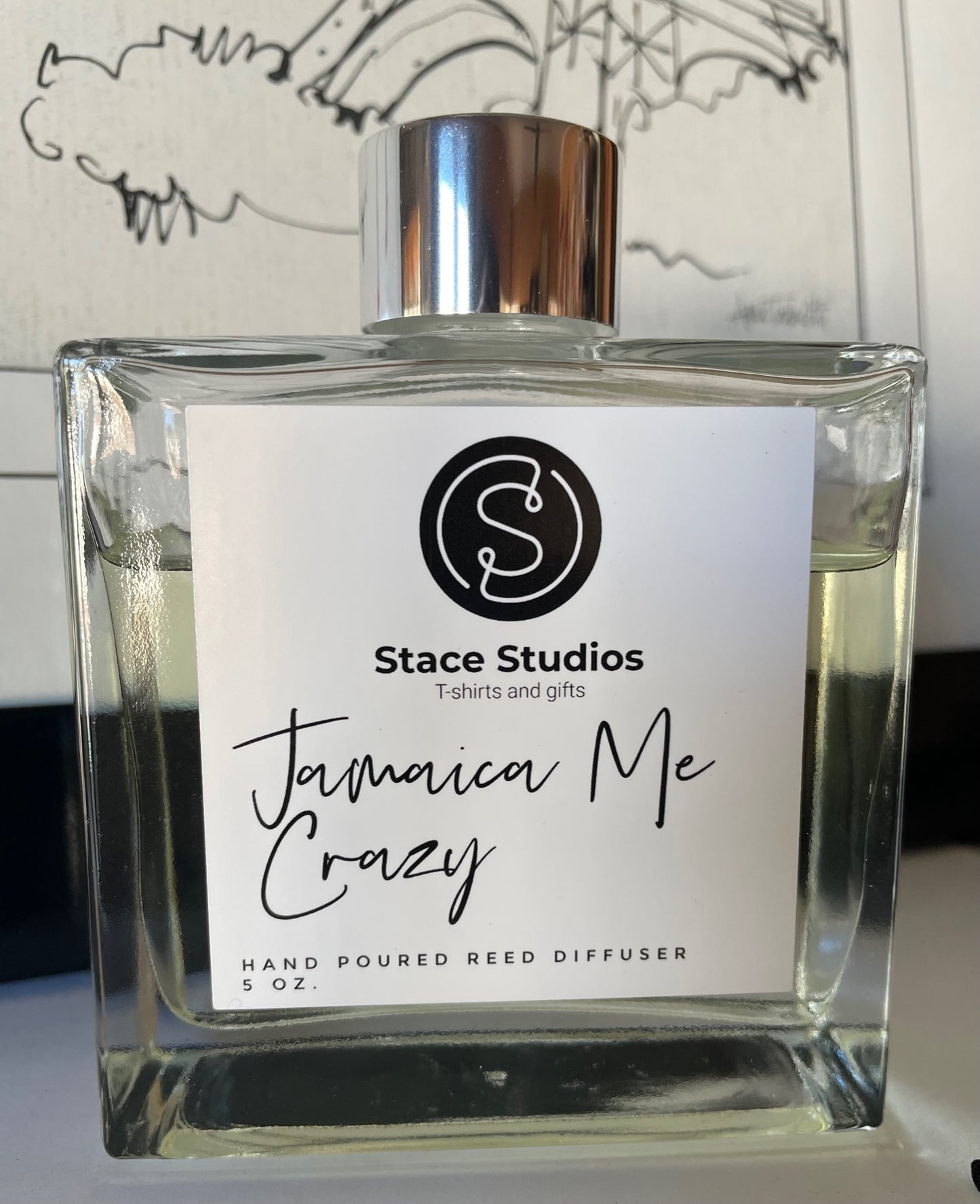 Elegant glass diffuser - Jamaica Me Crazy