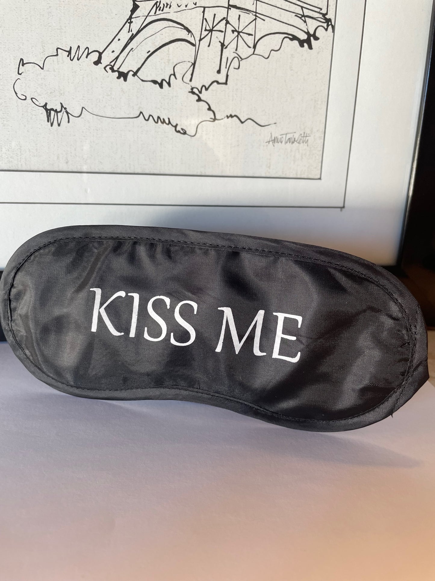 Silk Eye Masks with humorous sayings - Kiss Me
