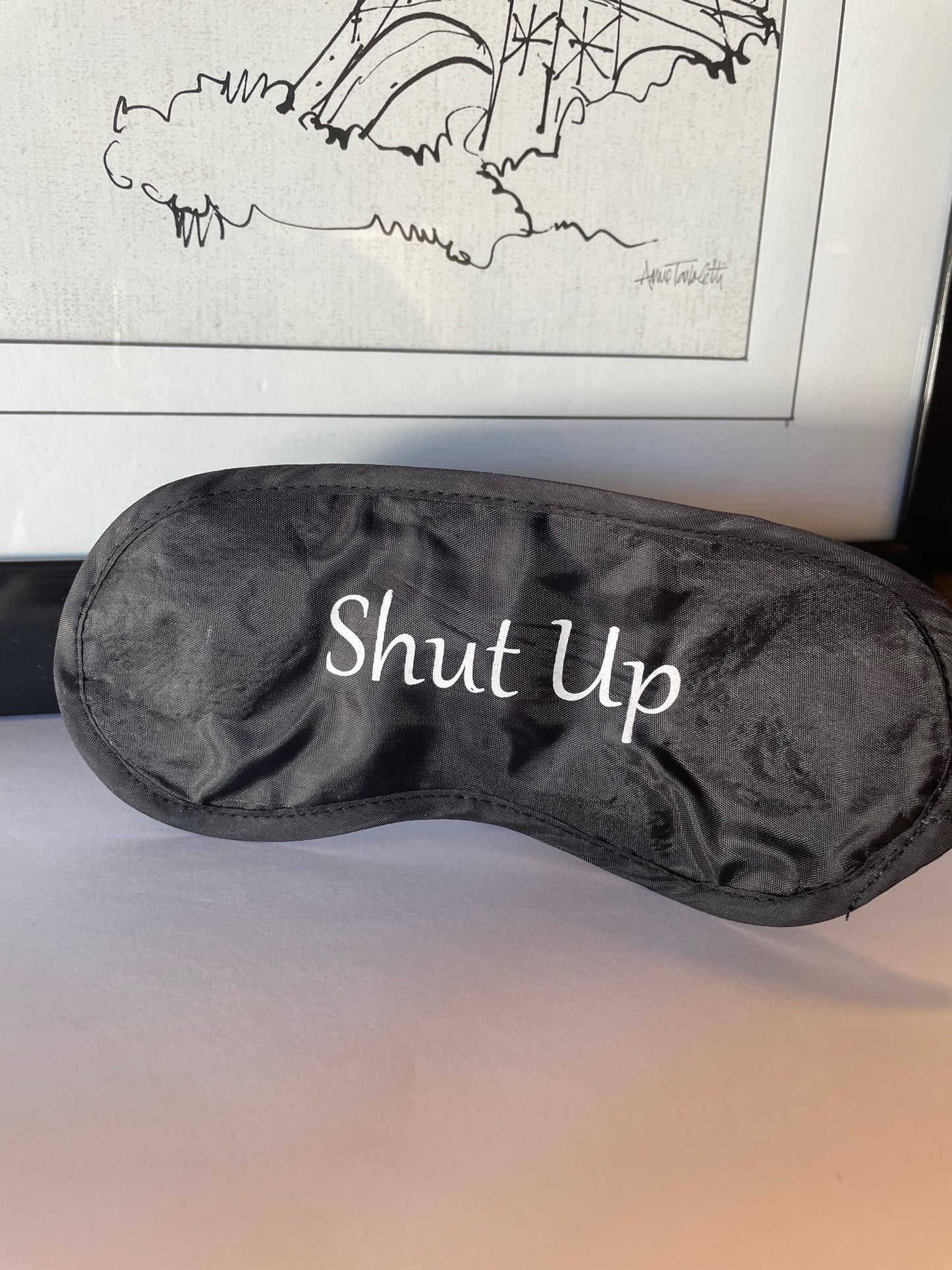 Silk Eye Masks with humorous sayings - Shut Up