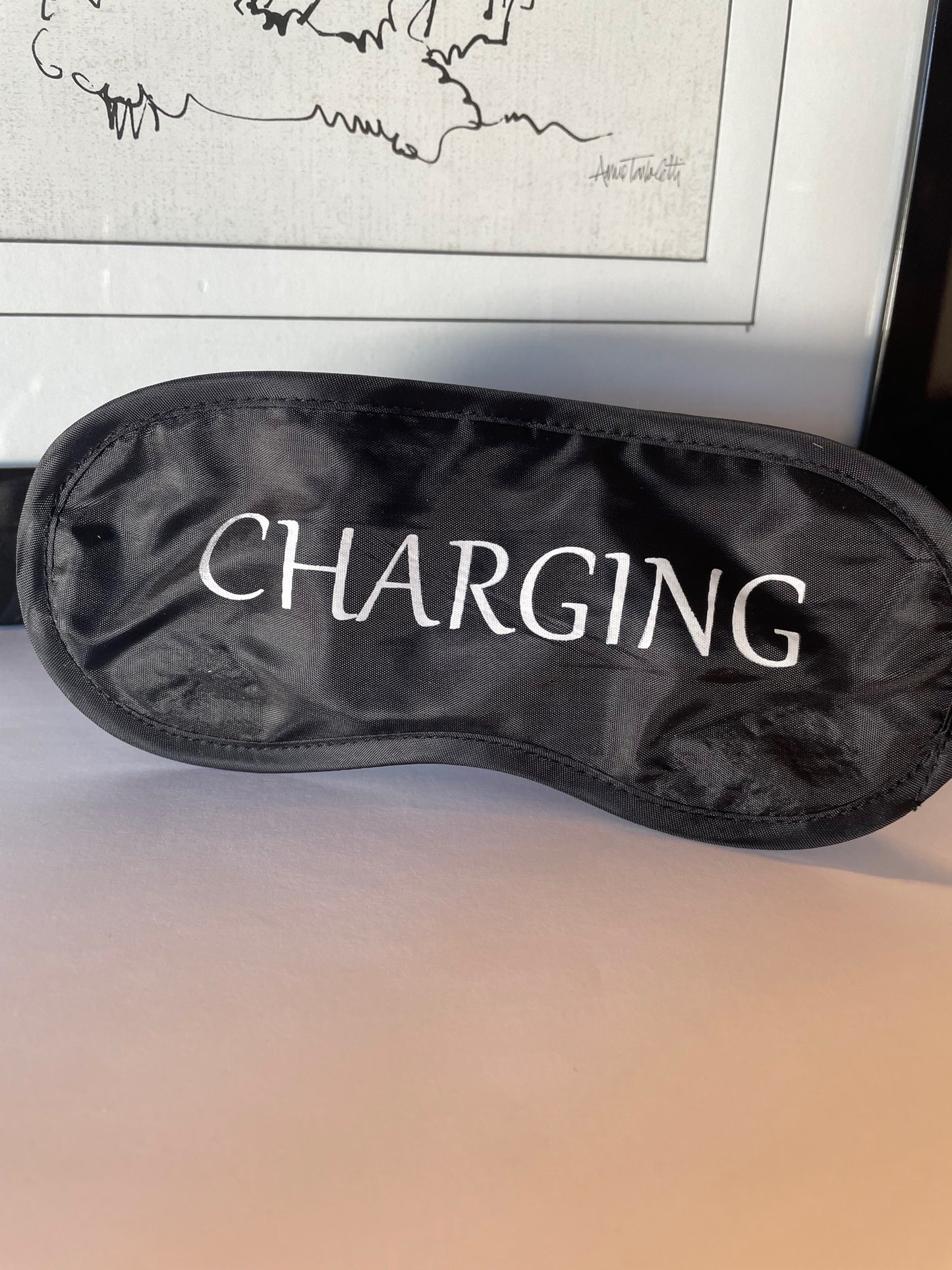 Silk Eye Masks with humorous sayings - Charging