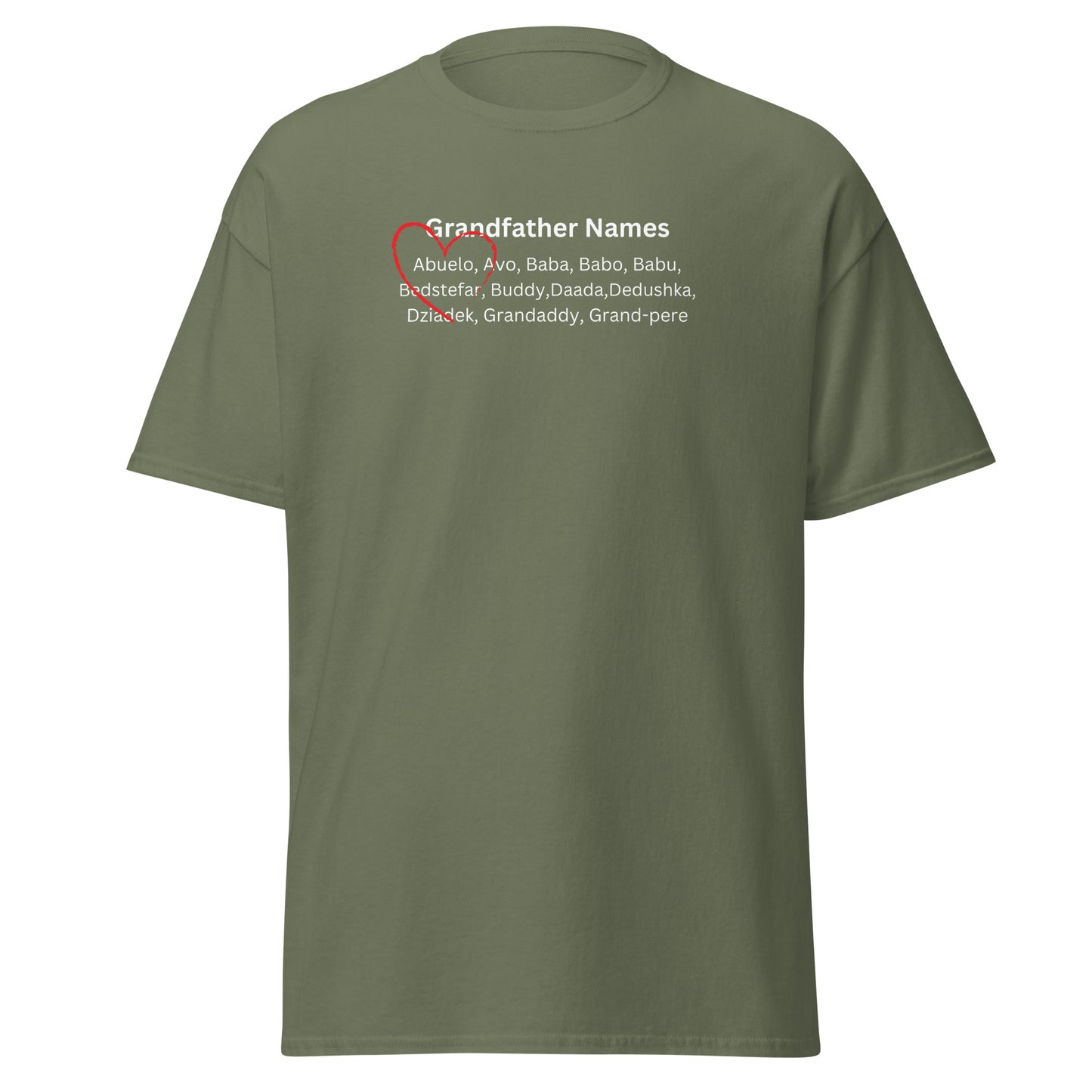 Abuelo Grandfather Names T-shirt