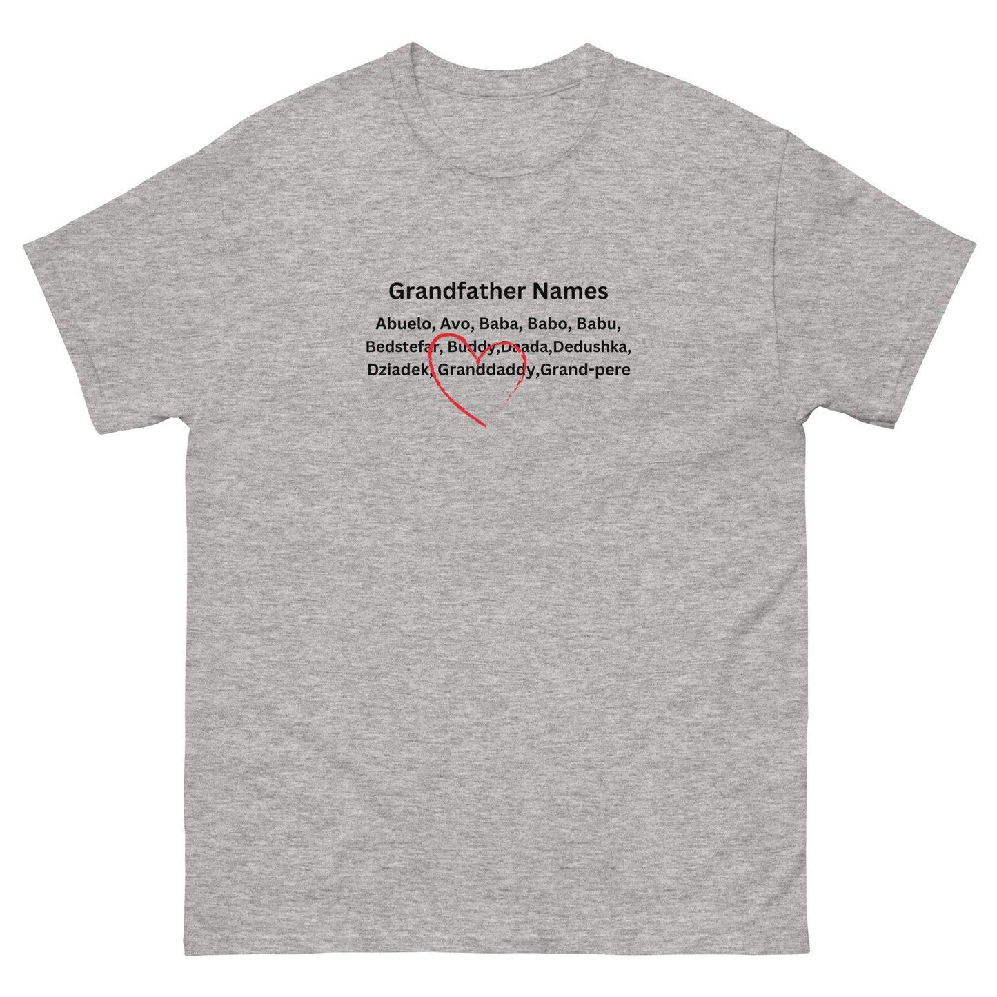 Granddaddy Grandfather Names T-shirt