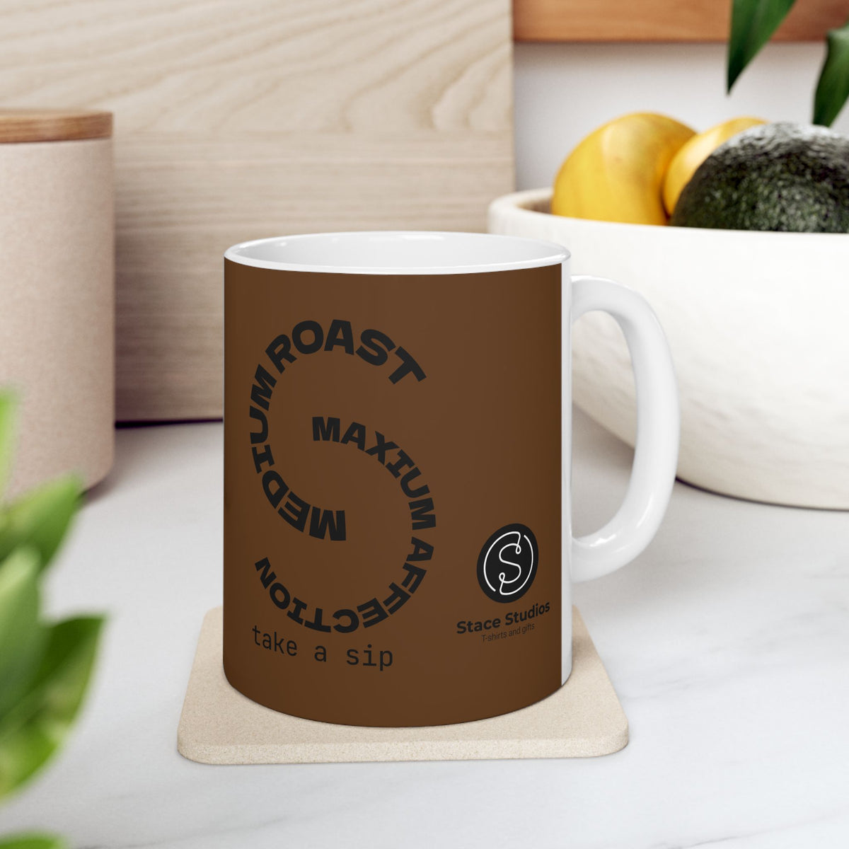 "Coffee is my Love language" Ceramic Mug by Stace Studios