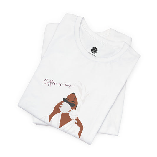 Coffee is my Stress Reliever by Stace Studios.  Unisex Tee - Bella+Canvas 3001