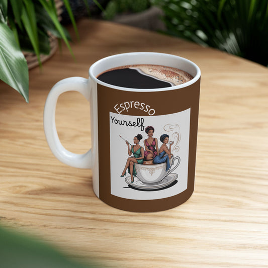 'Espresso Yourself' Ceramic Mug, by Stace Studios