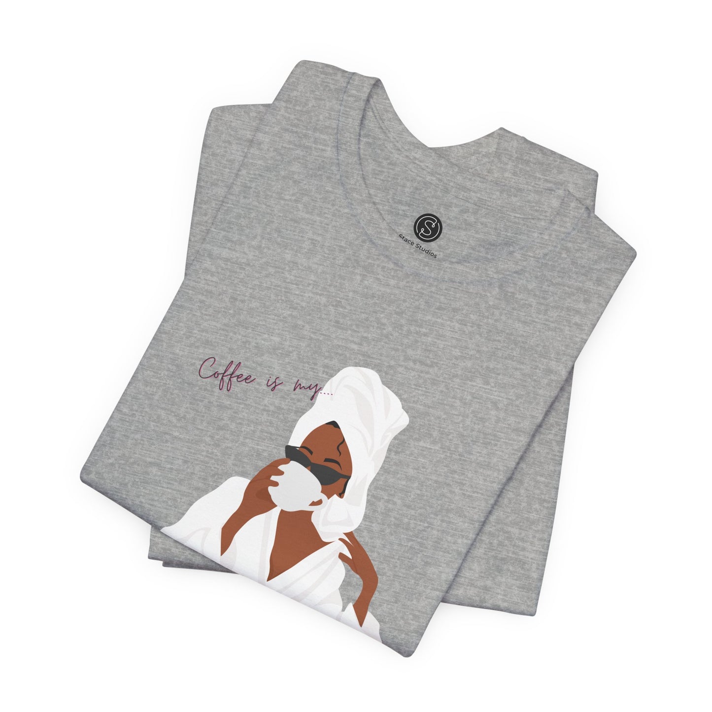 Coffee is my Stress Reliever by Stace Studios.  Unisex Tee - Bella+Canvas 3001
