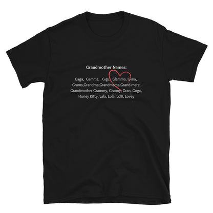 Glamma Grandmother Names T-shirt