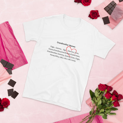 Glamma Grandmother Names T-Shirt