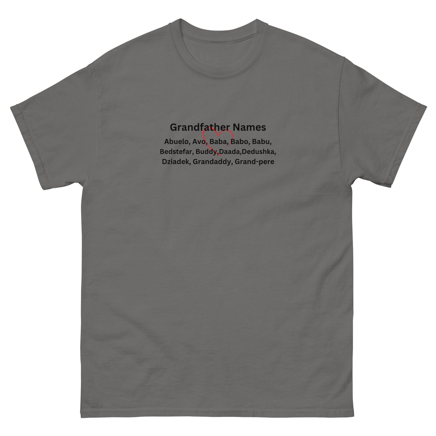 Baba  Grandfather Names T-shirt